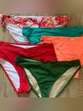 Like-new Medium Colourful Bikini Bottom Bundle